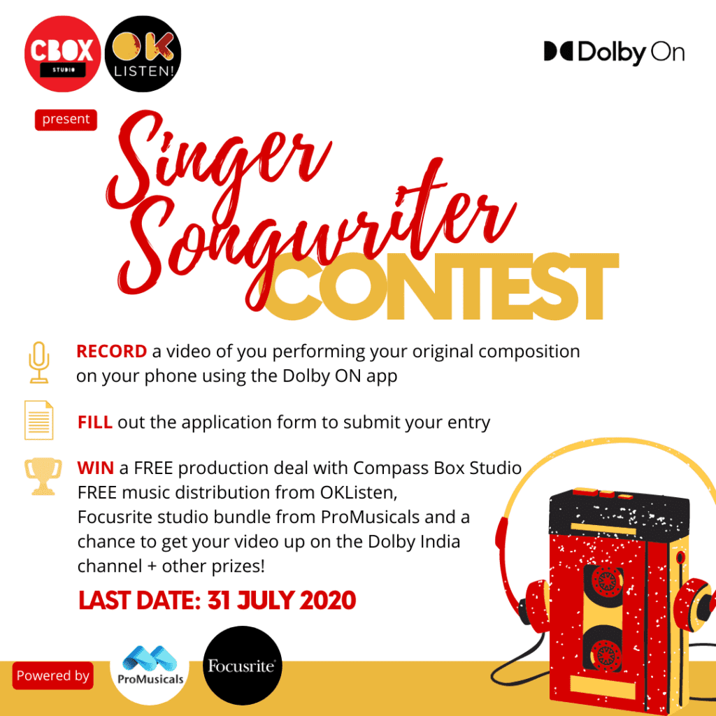 FINAL Singer songwriter Contest OkListen Partners With Compass Box Studio For A Contest For Singer-Songwriters