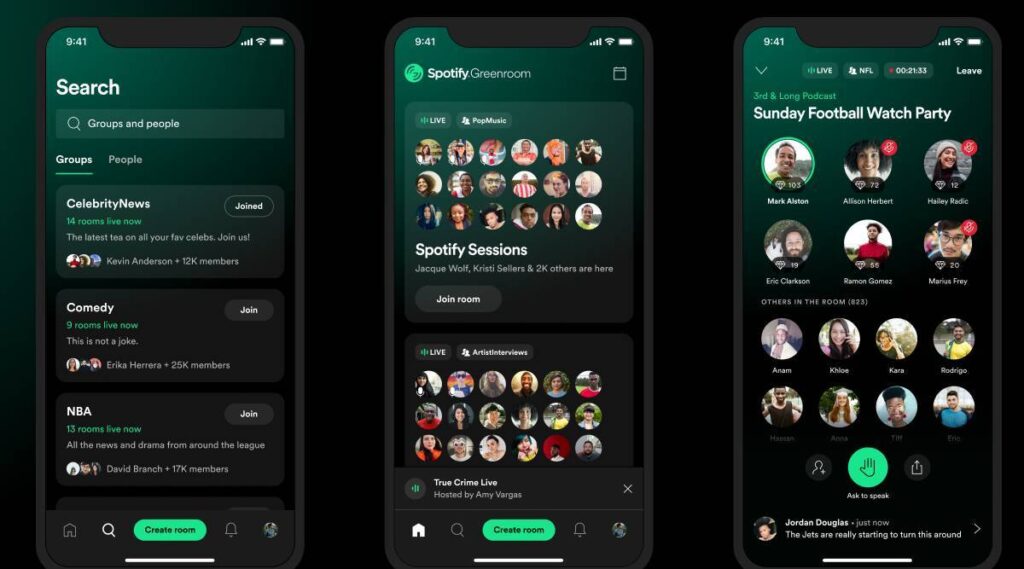 Spotify Greenroom1 How Are Musicians Using Discord, Clubhouse and Spotify Greenroom?