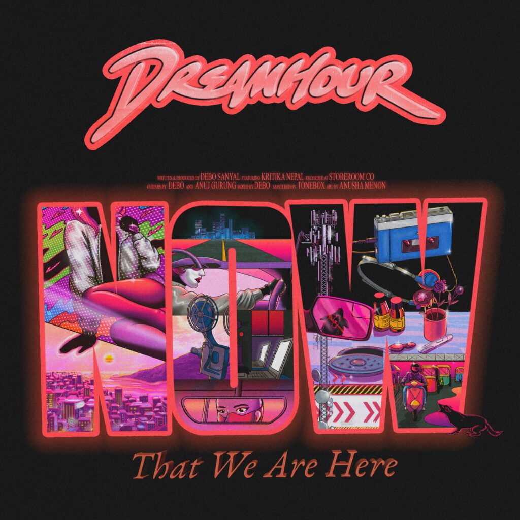 Dreamhour Now That We Are Here ARTWORK Dreamhour’s Album "Now That We Are Here" Is A Trip Further Down 'Bappiwave' Lane